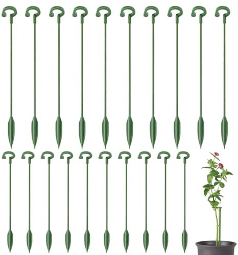 Tomedeks tutores para Plantas Soporte para Plantas Soporte para macetas Soporte Plantas Interior,20 Piezas, de Crecimiento estacionario,para la mayoría de Flores y Plantas de Tallo pequeño