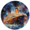 Puzzle mit 1000 Teilen, Titanic-Aquarell, rundes Puzzle für Erwachsene, für Erwachsene und Kinder ab 12 Jahren, Papppuzzle, anspruchsvolles Spiel. Größe: 67,5 x 67,5 cm