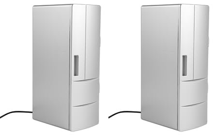 Lot de 2 mini réfrigérateurs USB pour réfrigérateur congélateur canettes bière refroidisseur de voyage glacière voiture bureau portable