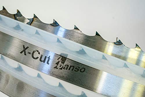 SBM X-Cut Lot de 2 rubans de scie à bois pour scies mobiles 3960 x 35 x 1,1 mm avec espacement des dents de 22 mm