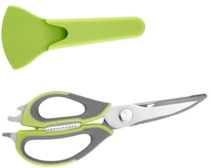 PHENOFICE Multifunktionale Küchenschere Aus Edelstahl Und Abs Rutschfester Griff Zum Schneiden Von Geflügel Obst Und Gemüse Praktisches Küchengerät