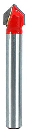 Shank Flute Plunge, Milling Cutter, Router Bit, 1/4 Inch Shank 90Degree Slotting(1/4in)