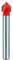 Shank Flute Plunge, Milling Cutter, Router Bit, 1/4 Inch Shank 90Degree Slotting(1/4in)