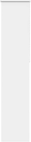 vidaXL Verdunkelungsrollo Weiß 50x210cm Stoffbreite 45,7 cm Polyester