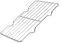 Sosoport Ölabscheider -Wasserfilterregal Barbecue-Grillrost Netz Drahtgeflecht zum Grillen Grill im Freien Fleisch Grill-Mesh-Pad Grillmatte BBQ Rostfreier Stahl Silver