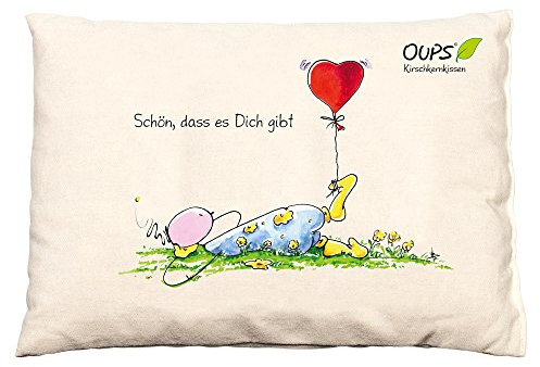 Bitto Oups Kirschkernissen 26 x 19 cm, mit Spruch: Schön, DASS es Dich gibt