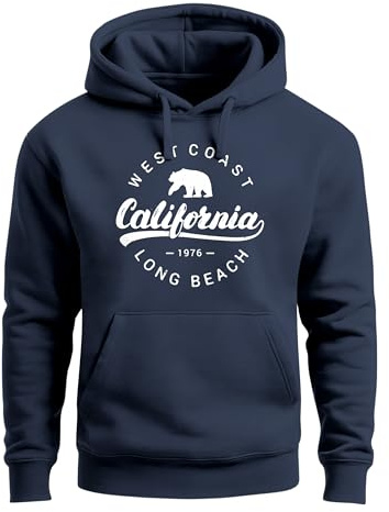 Neverless Hoodie Herren California Republic Kapuzen-Pullover Männer