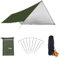 Azarxis Zeltplane mit UPF 50+ UV-Schutz, Hammock Tarp, Leicht und wasserdicht Plane für Camping Hängematte (Grün, M-300cm×500cm)