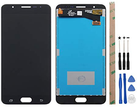 HYYT Repuesto para Samsung Galaxy J7 Prime G610 On Nxt On7 Prime SM-G610M/DS 2016 5,5 pulgadas pantalla LCD digitalizador de pantalla táctil + un conjunto de herramientas (negro).