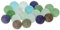 Bartl 112011 Juego de canicas decorativas de cristal, diámetro de 25 mm, esmerilado, 20 unidades