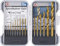 BGS Diy 50815 | HSS-Spiralbohrer-Satz | 15-tlg. | titan-nitriert | Ø 1,5-10 mm | inkl. Kassette | Metall-Bohrer