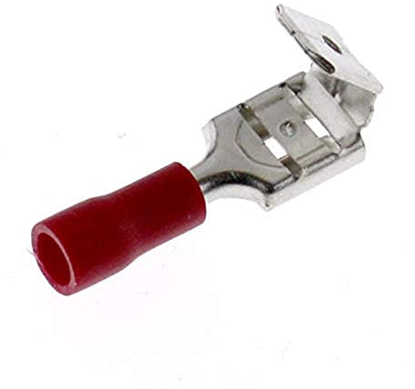SeKi 14156 rot 0,5-1,5mm 25 x Flachsteckhülsen mit Abzweig 0,8x6,35 teilisoliert Kabelschuh