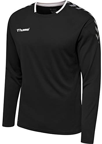 hummel Herren Hmlauthentic Poly Jersey L/S Trikot, Black/White, XXL EU
