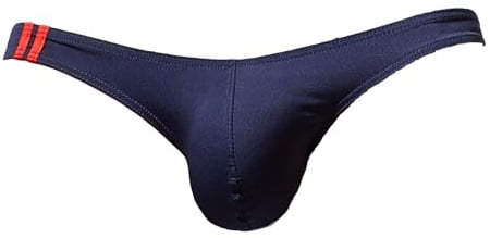 Newsywell Men's Spandex Male Supersoft Bikinis Microfiber For Men Low Rise Briefs Underwear Navy Blue X-Large
