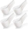 Yopay 24 Pack Soup Spoon Ceramic Asian Ramen Spoons, 5.1Inch/13cm White Porcelain Spoons for Appetizer Wonton Dumpling Miso, White
