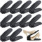 MUSEDAY Schuhstaplerhalter, verstellbare Schuhschlitze, Organizer, Schuhschlitze, platzsparend, für Familie/Haus, Schwarz, 10 Stück