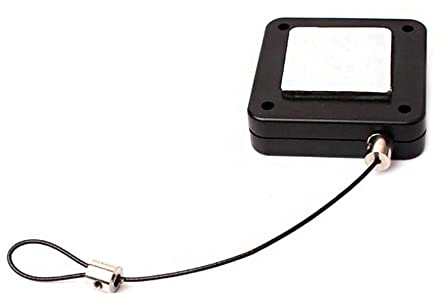 Tiardey 2pcs schwarz multifunktionaler, lochfreier automatischer Sensor-Türschließer-Kit, Auto-Türschließer für Wohngebäude mit Kordelzug - 120 cm / 47 Zoll