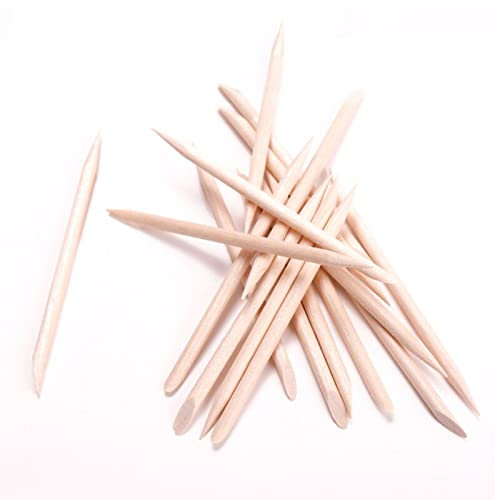 EUROXANTY Pack palillos para cutículas | Decora tus uñas | Herramienta para manicura y pedicura | 11,5 cm | Palos de madera | Levantadores de cutícula | Pack 60