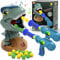 Dinosaurier Schießspielzeug für Kinder, Bewegliches Schießen Spielzeugpistolen Zielscheibe mit 2 Luftpumpenpistolen Zielübungsspielzeug für 5 6 7 8+ Jungen Mädchen Weihnachts Garten Partyspielzeug