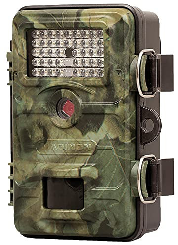 Maginon Wildkamera WK 4 HDW Profi Set, Tier-Überwachungskamera Ink. Diebstahlgehäuse,Solarpanel und Speicherkarte.