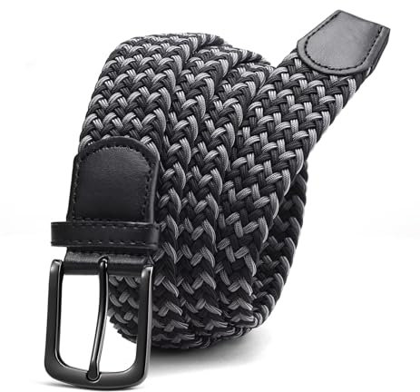 CHAOREN Elastischer Gürtel Herren, Flechtgürtel Gürtel Ohne Löcher, Robuste Bauweise und Gut Bewegen Kann 35mm