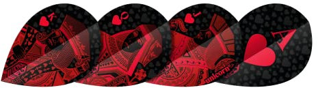 Unicorn Ultrafly.100 Xtra Red Royal Flush Ultrafly Dart-Flights, rot