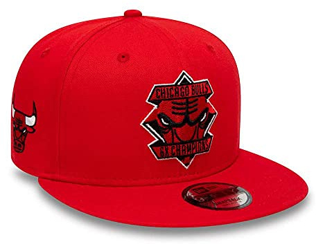 New Era 9Fifty Diamond Patch Bulls Cap Basecap Baseballcap Flat Brim NBA Chicago Damen/Herren - Snapback, mit Schirm Frühling-Sommer Herbst-Winter Frühjahr Sommer