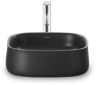 Duravit Zencha Aufsatzbecken 420 mm, ohne Hahnloch, 2373421379, Farbe: Anthrazit matt