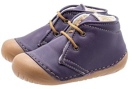 Ocra Schuhe Lauflernschuhe mit Lammfell A330 pflanz. geg. Violett, Schuhgröße:EUR 24
