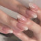 SINLOV Faux ongles à paillettes en forme d'amande - Brillant - En acrylique - Couvrance complète - Pour femmes et filles