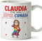 MUGFFINS Tazas Personalizadas para CUÑADA - En Español - ¡Eres Súper! - 11 oz / 330 ml - Regalo personalizable original y divertido