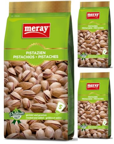 Pistazien in Schale Geröstet und Gesalzen 150 gramm x 3 Stück