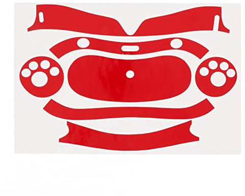 VR Headset Sticker, Scratch Resistant VR Glasses Skin Sticker for PICO4 VR, VR Skin Decals Removable, Full Protection (Red)