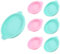 Povxlum 7pcs Silicone Round Cake Molds Air Fryer Egg Moulds Layer Cake Pan Set 4 6 8 Non-Stick Silicone Rainbow Cake Pan for Baking, Pancake Mousse Cake Mould DIY Dessert Cake