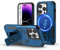 Tuvror Magnetic for iPhone 14 Pro Max Case with stand. [Compatible with MagSafe] Built-in kickstand. Rugged Protection Heavy Duty Shockproof Case for iPhone 14 Pro Max (Blue)