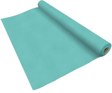 VelaHub Airlaid Tischdeckenrolle 1,2m x 24m, Hochwertige, Stoffähnlich, Einweg, Mint Blau