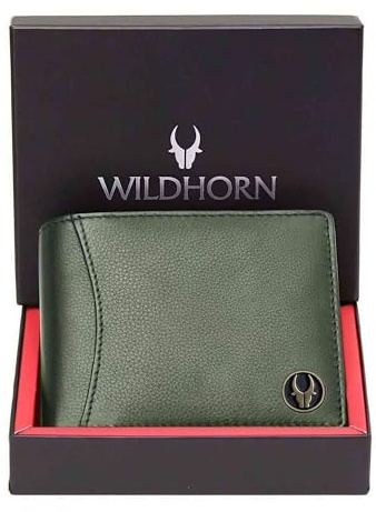 WILDHORN Top Grain Leather Wallet for Men I 9 Card Slots I 2 Currency & 2 Secret Compartments I 1 Zipper & 3 ID Card Slots…
