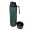 Gaucho Bruno Yerba Mate Flask - Recipiente térmico para bebidas con boquilla de vertido de precisión, asa y tapa de rosca, aislado para bebidas frías y calientes, acero inoxidable con revestimiento