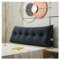 CJJZFO Rückenkissen Lesekissen für Bett und Sofa, Keilkissen, Rückenpolster für Die Wand, Sitzkissen, Wandkissen, mit Waschbarem Bezug, Ideal zum Anlehnen im Bett(Dark Blue,80 * 50 * 20cm)