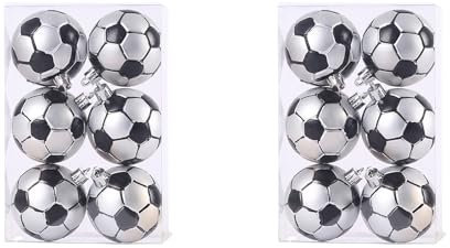 Weihnachtsdekoration, Weihnachtsbaumschmuck, 6 cm, Weihnachtskugel, Fußball, Baseball, Fußball, Basketball, Weihnachtsdekoration 2024, Weihnachten