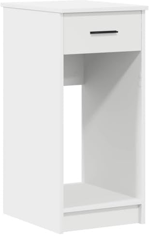 vidaXL Torre de Ordenador con cajón Blanco 35x45x77 cm, Soporte para Torre de pc, Soporte para CPU, Soporte para Torre de CPU, Soporte para CPU