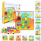 Forbabe Mosaik Steckspiel für Kinder, Kinderspiele Lernspielzeug ab 2 3 4 Jahre Motorikspielzeug, Montessori Spielzeug Lernspiele Geschenk Jungen Mädchen (A)