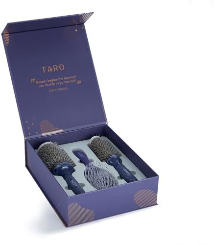 Faro Hair Brush Detangling Brush Paddle Tail Comb for Women Men Hair Styling | For Wet & Dry Hair | Detangles All Hair Types | Reduces Breakage | Eliminates Knots (The Core Collection)