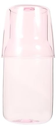 Generisch 1 Satz Glaskühler Karaffen & Krüge Geschirrspülen heißes Wasser Vasen easy putz wasserkocher entkalker praktische Glaskaraffe Trinkzubehör Glas mit hohem Borosilikatgehalt Rosa