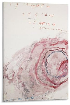 Lykische Zeichnung (Niphidia) von Cy Twombly Poster, Kunstdruck, Fotokunst, Malerei, Leinwand, Poster, Zuhause, moderne Dekoration, Poster, 30 x 45 cm