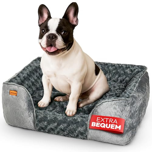 BOUCHABEL Komfortables Hundebett – Hundebetten, Hundekissen, Weich & Gemütlich, Waschbar, rutschfest, Hundebetten, Füllung aus PP Cotton & Schredded Foam, Robustes Design, ideal für kleine Hunde