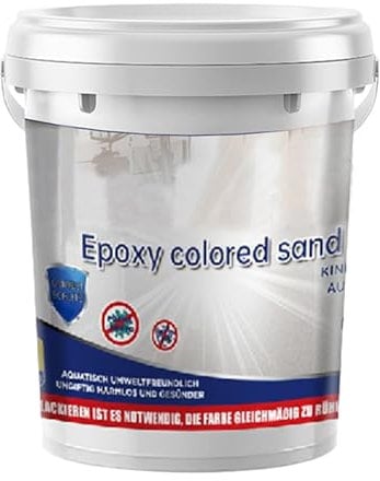 Effetto In Marmo Lucido Effetto Epossidico Vesina Rivestimento, Epossidico Di Sabbia Colorato, Rivestimento Autolivello, Effetto In Marmo Lucido, Formula Non Slip A Base D'acqua, 13x13x13cm P