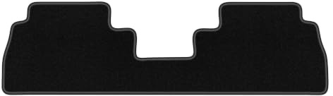 Velours-Fußmatten hinten passend für Citroën Berlingo III 2018-, Schwarz | passend für Hochdachkombi; Velours-Teppich (Polypropylen), ca. 6,5 mm; rutschfest, Universal-Befestigungen mit Bodenschrauben