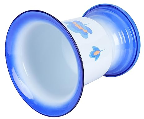 DEARMAMY Crachoir Émail Seau à Urine Pratique Pot De Chambre Sans Couvercle Pour Aîné Et Garçon Fille