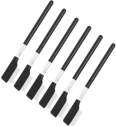 CALLARON 6 Stück Teiliges Metall-wimpern-kamm- Langlebiger Eyelash Separator mit Präzisen Stahlzähnen Einfach zu Reinigen für Makelloses Styling und Saubere Mascara-definition bei